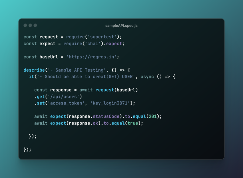 API testing using Jest with supertest - Infolytx